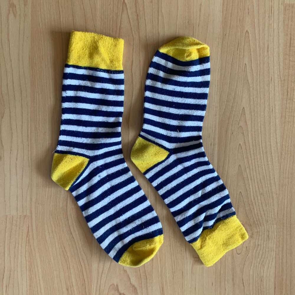 Men's striped crew socks